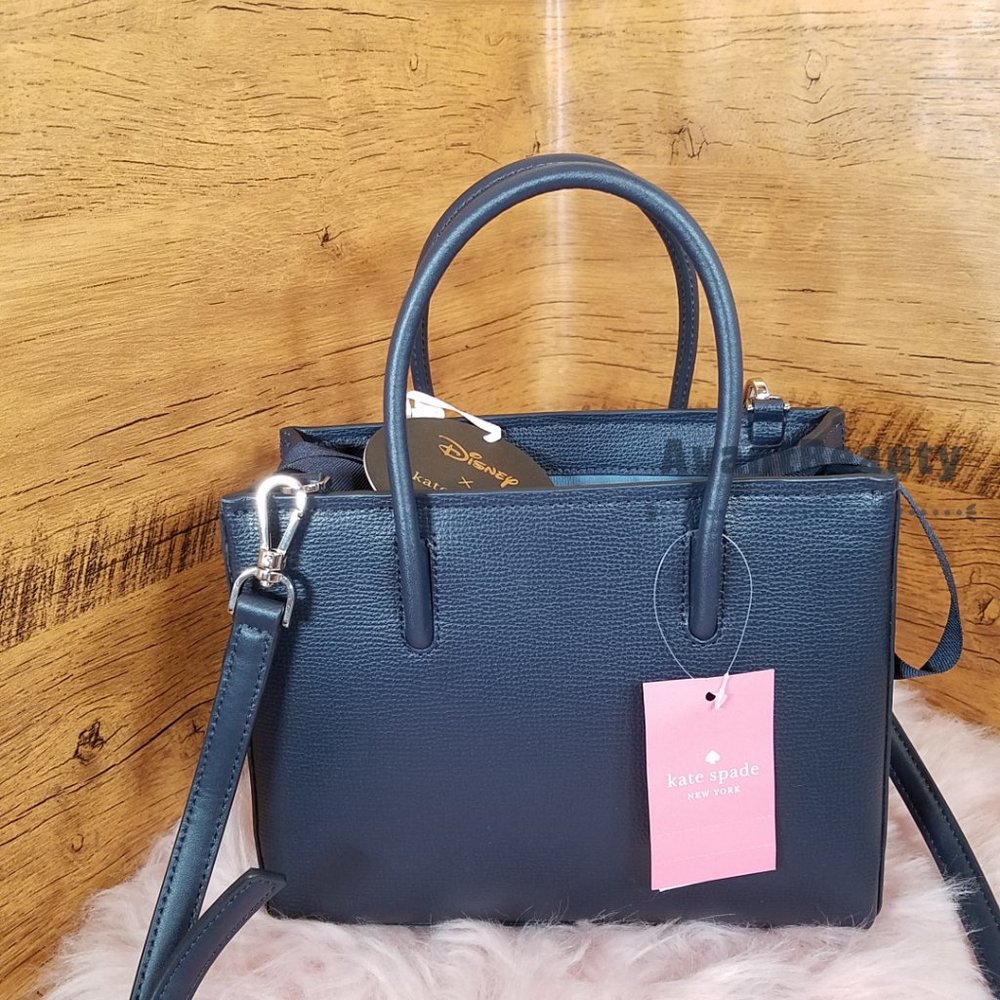 NWT Kate Spade Disney New York Alice in Wonderland Alice Shopper Tote $329 Blue - Picture 4 of 5